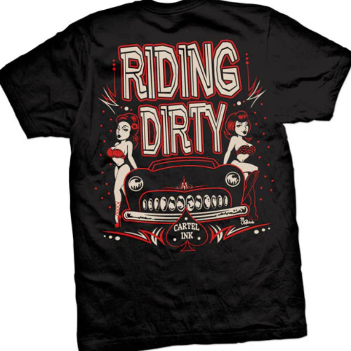S/S RIDING DIRTY - BLK